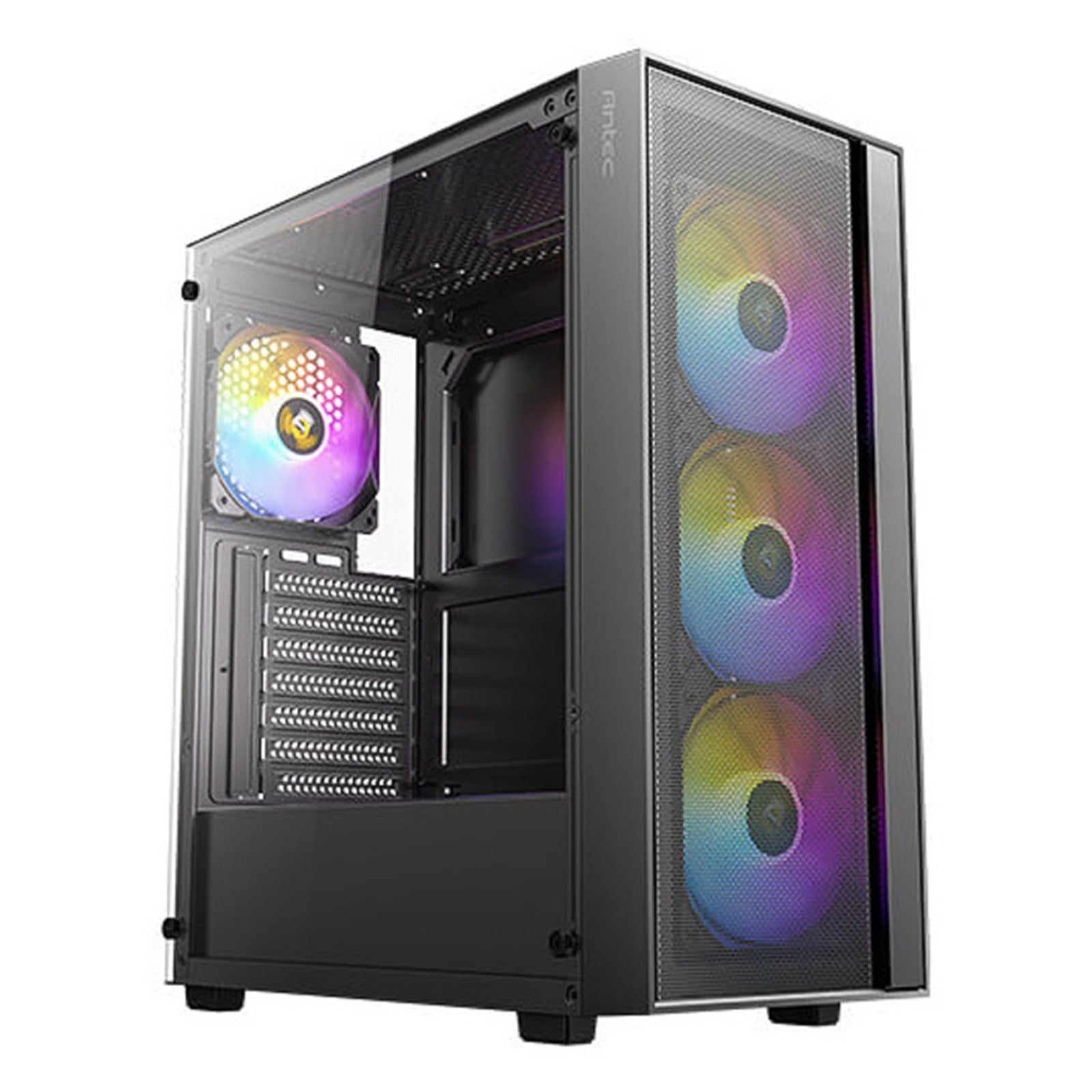 Antec AX65 ARGB Mid-Tower Case - Mesh Front, 4x120mm Fans, TG Antec AX65 ARGB Mid-Tower Case - Mesh Front, 4x120mm Fans, TG